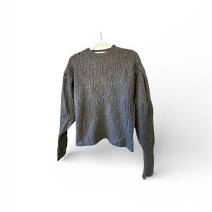 Astr Charcoal Textured Women's Sweater